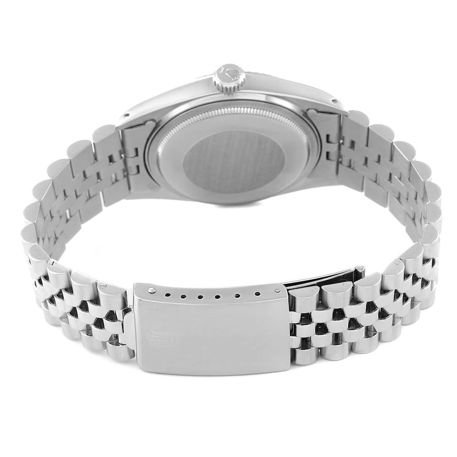 Rolex Datejust Watch for Men 16014 | 36MM | Steel White Gold Silver Linen Dial | Vintage B & P