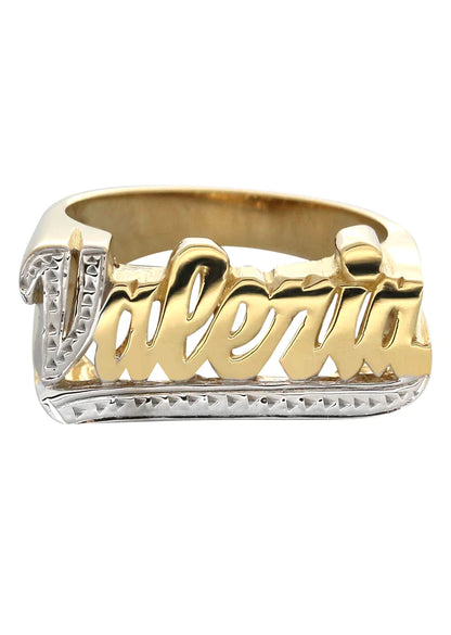 Personalized Name Ring | 14K | Yellow Gold | Size Options Available