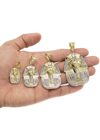Pharaoh Pendant - Yellow Gold  | Customizable Size | 10K
