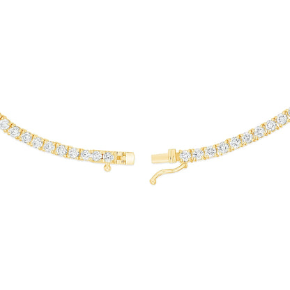 4 prong diamond tennis chain 
