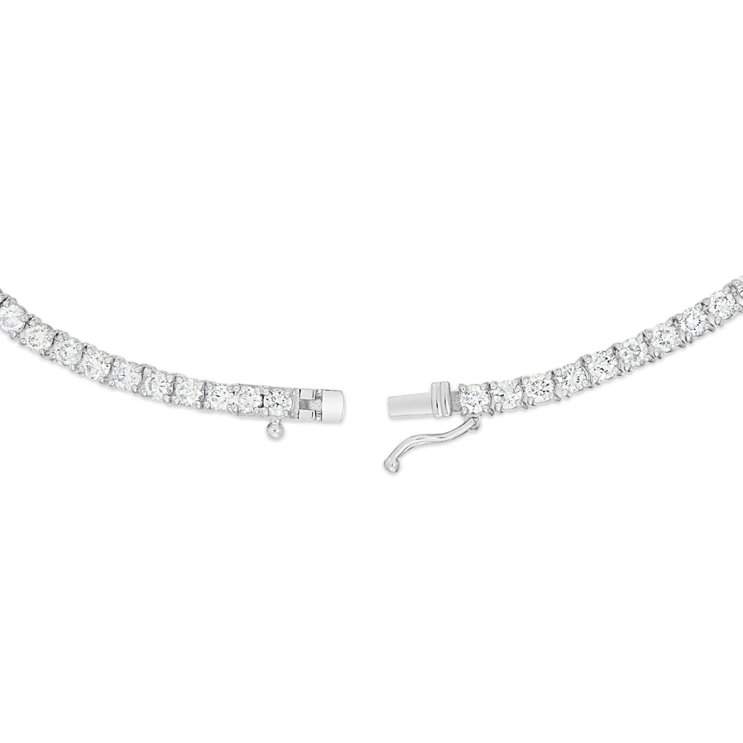 4 prong diamond tennis chain 