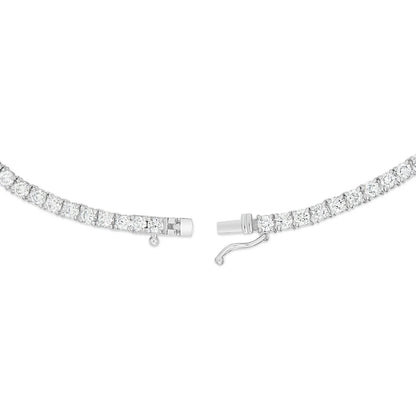 4 prong diamond tennis chain 