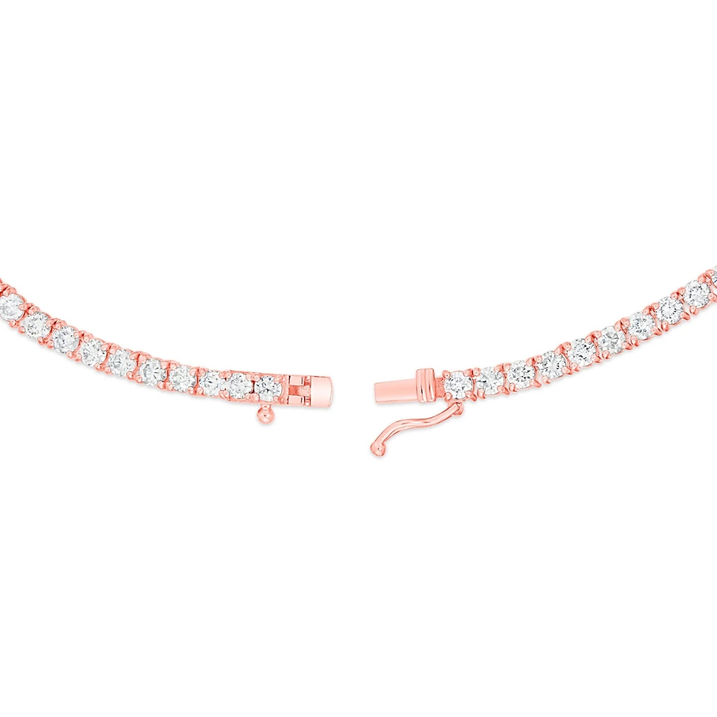 4 prong diamond tennis chain 