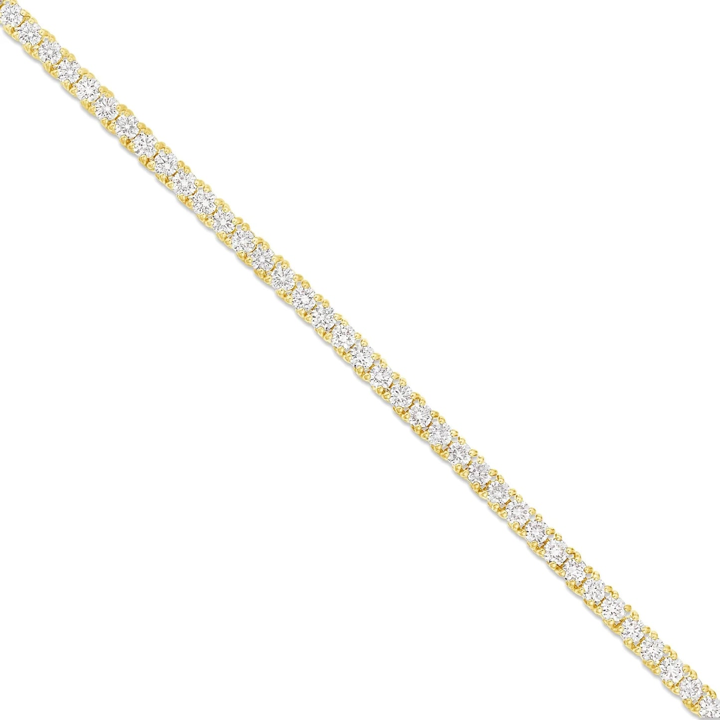 4 prong diamond tennis chain 