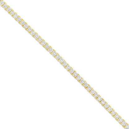 4 prong diamond tennis chain 