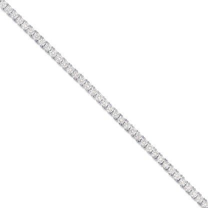 4 prong diamond tennis chain 