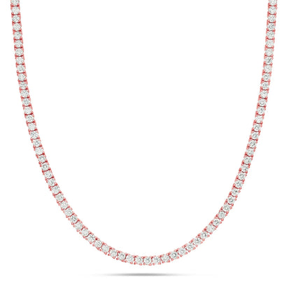 4 prong diamond tennis chain 