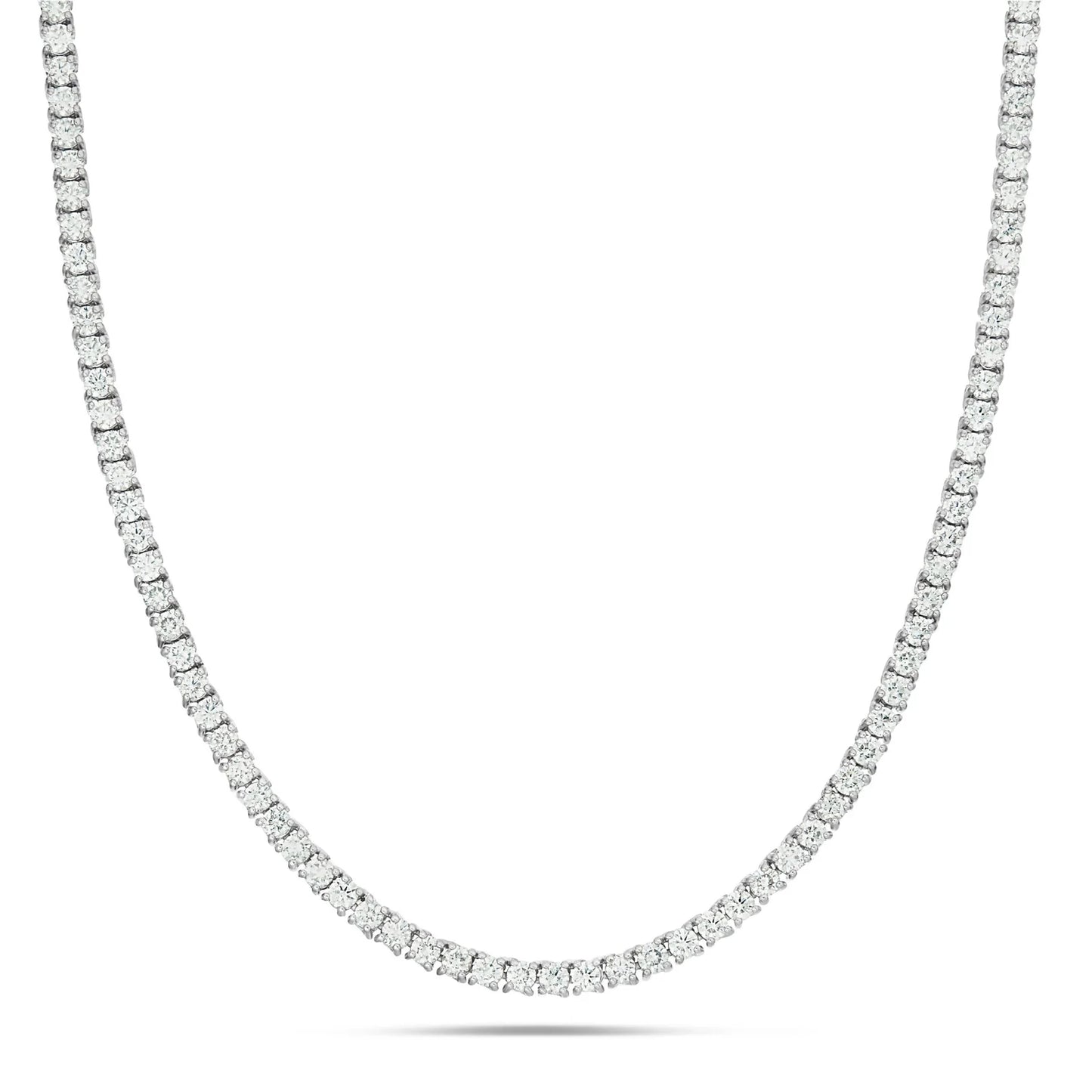 4 prong diamond tennis chain 
