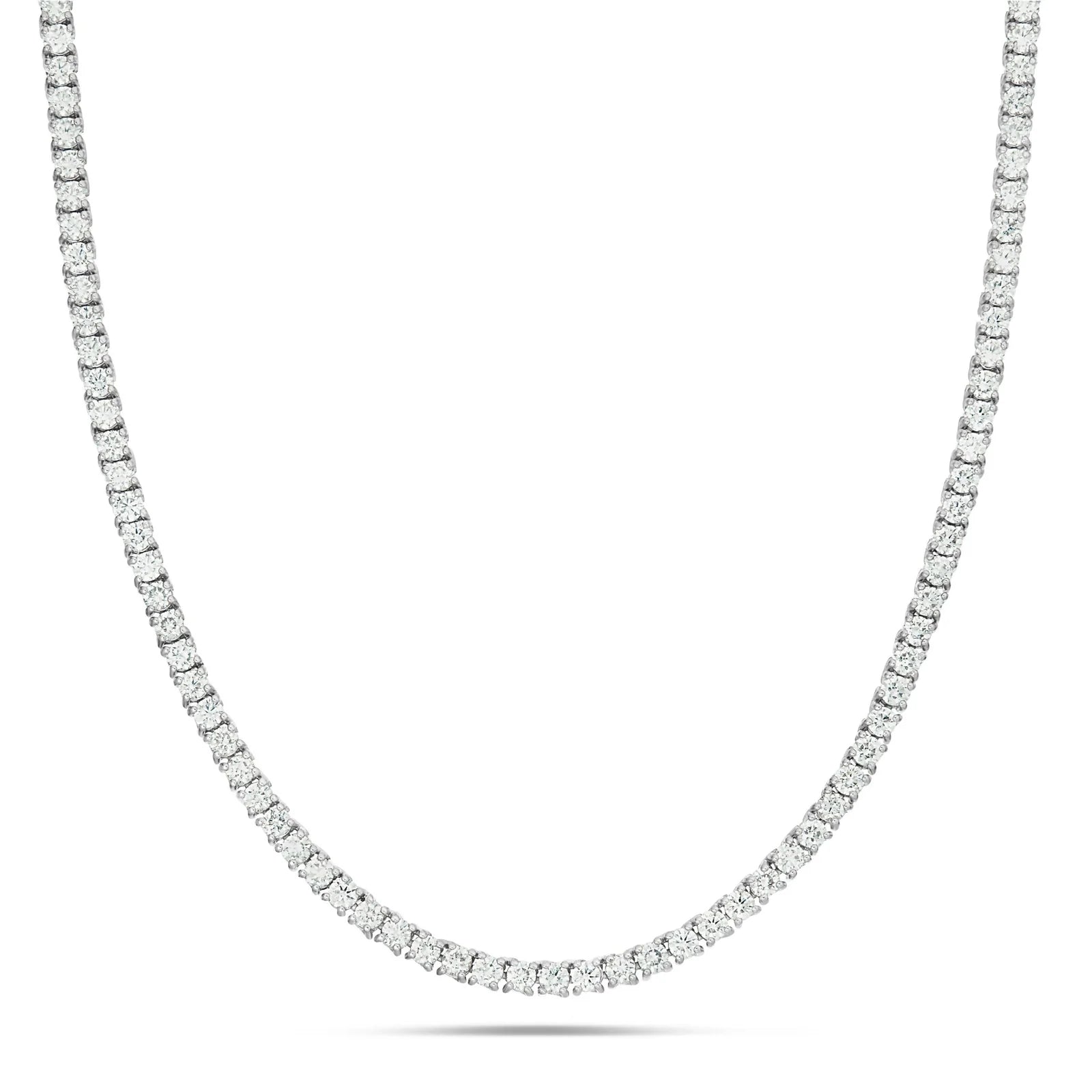 4 prong diamond tennis chain 