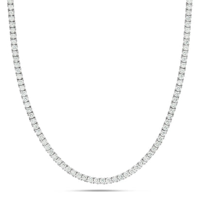 4 prong diamond tennis chain 