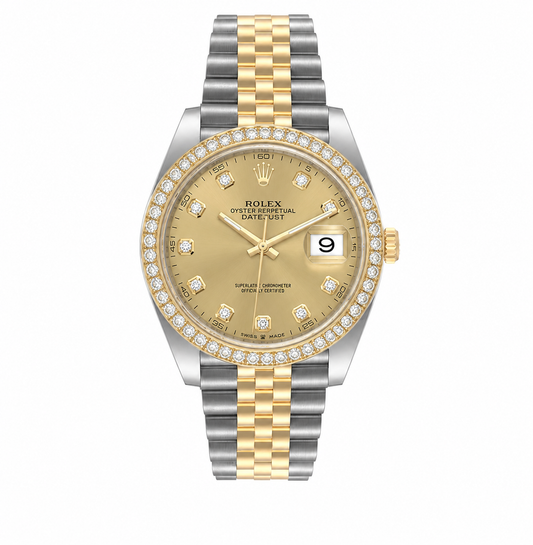 Rolex Oyster Perpetual Datejust Watch 126333 for Mens | 41MM | Diamond Dial - Diamond Bezel