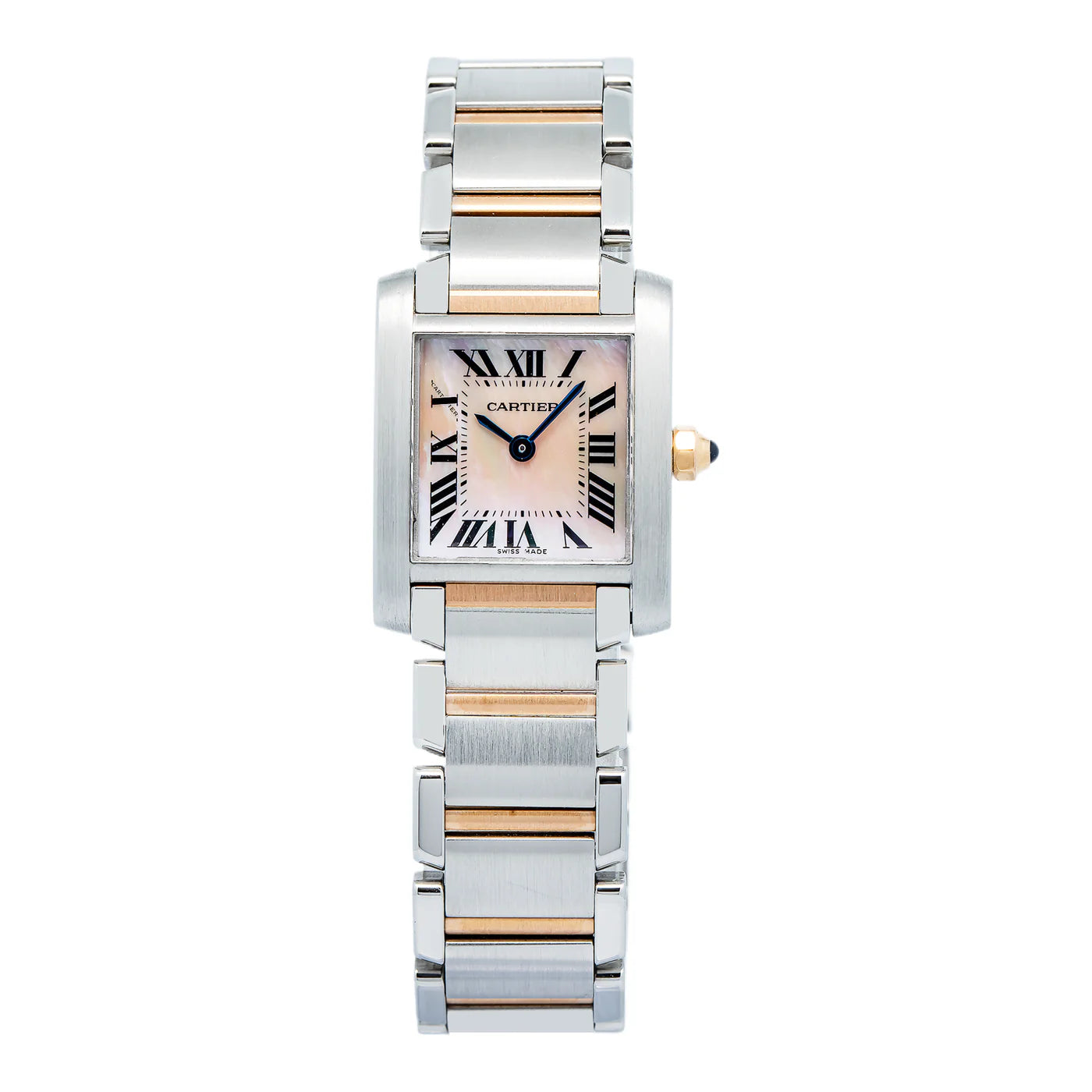 Cartier Tank Francaise Rose Gold and Stainless Steel Quartz W51027Q4