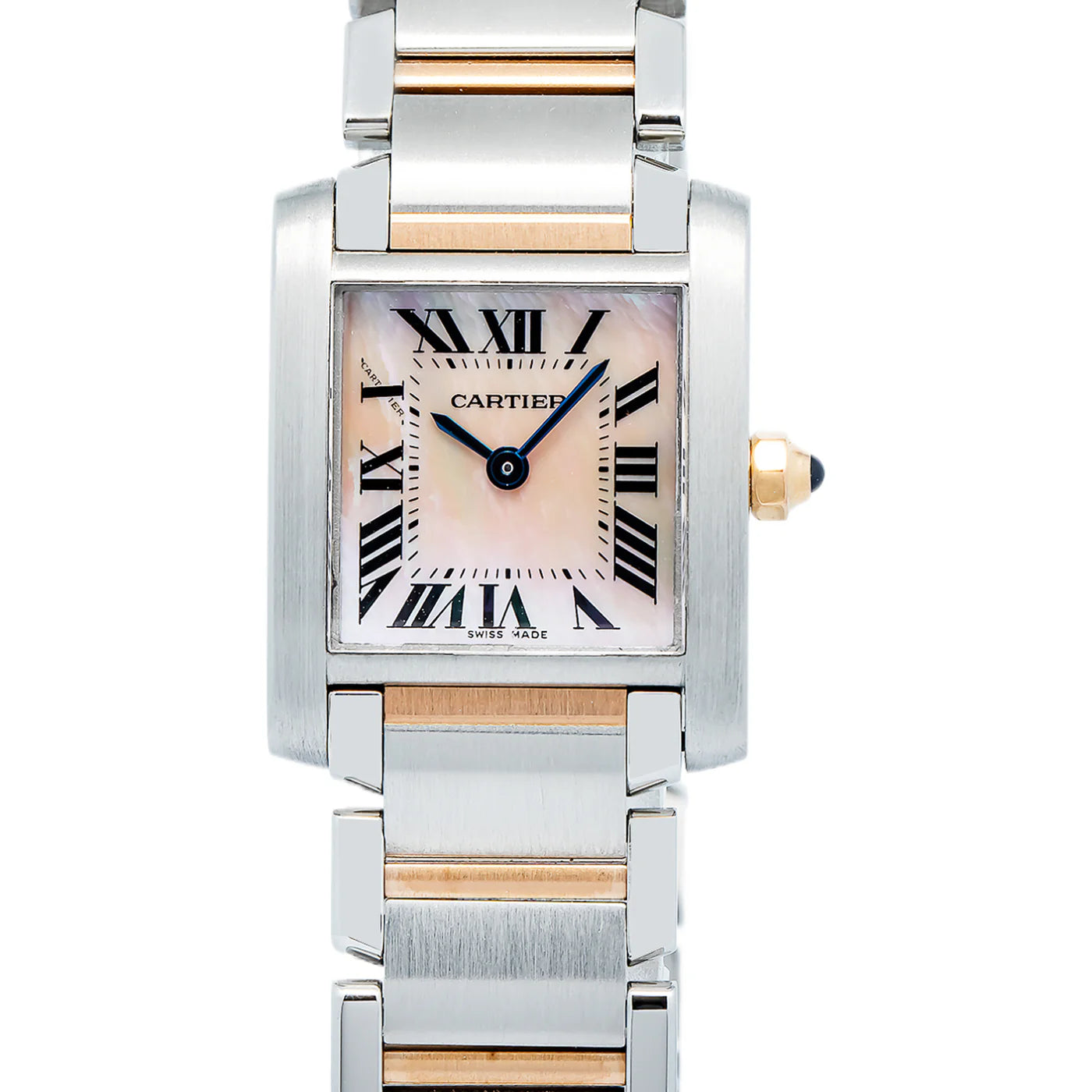 Cartier Tank Francaise Rose Gold and Stainless Steel Quartz W51027Q4