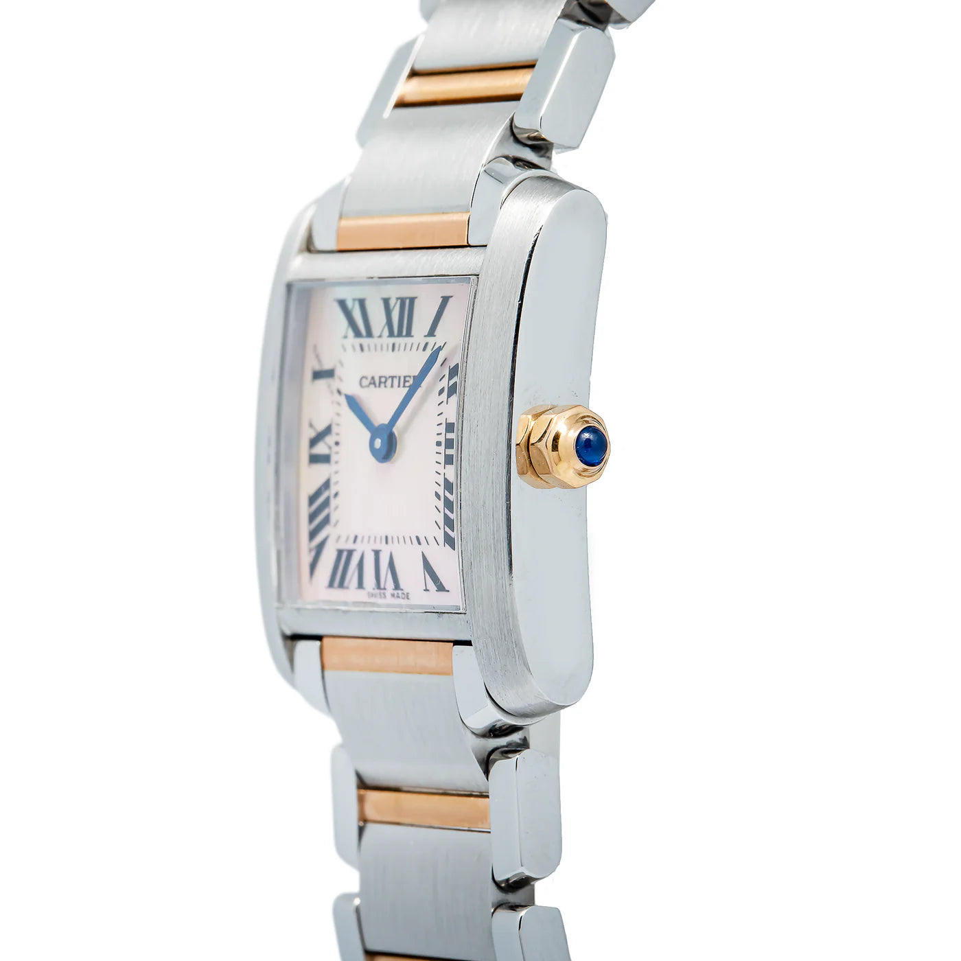 Cartier Tank Francaise Rose Gold and Stainless Steel Quartz W51027Q4