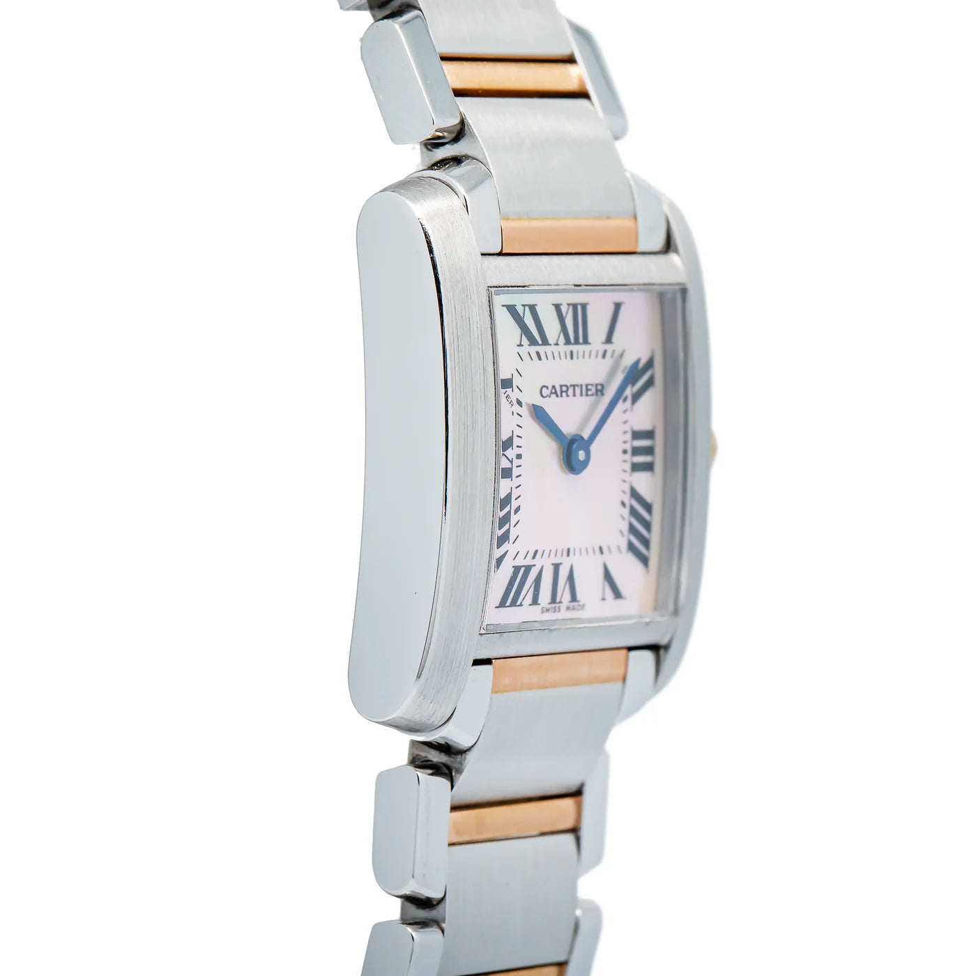 Cartier Tank Francaise Rose Gold and Stainless Steel Quartz W51027Q4