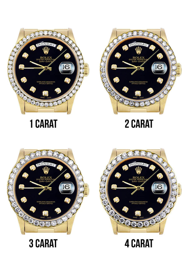Rolex Day-Date Presidential | Model 18238 | 18K Yellow Gold | 36MM | Black Diamond Dial