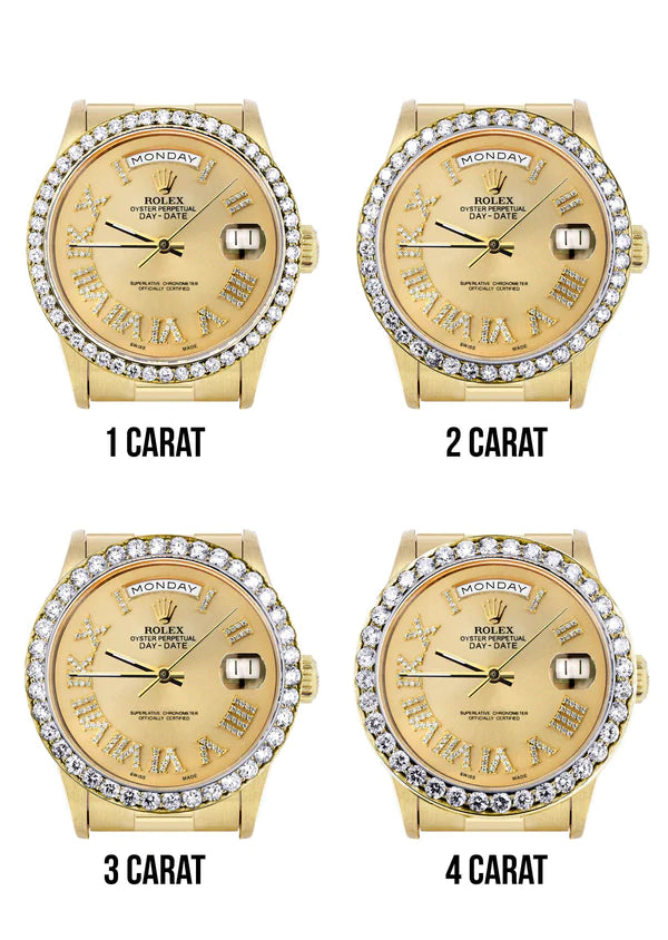 Rolex Day-Date Presidential | Model 18238 | 18K Yellow Gold | 36MM | Gold Diamond Roman Numeral