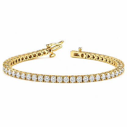 Lab Diamond Tennis Bracelet | 10K Yellow Gold | 1.15Cts  7"