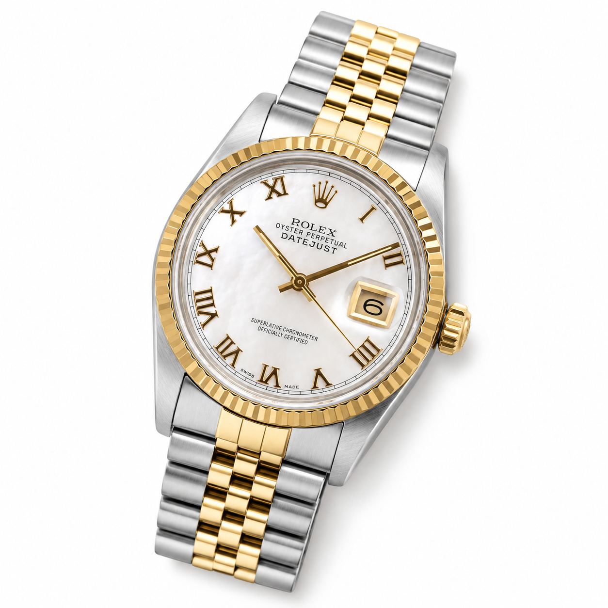 Rolex Datejust | 36MM | Mop Roman Dial | Two Tone |  Jubilee Band 16013