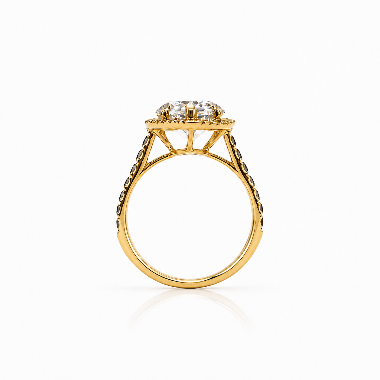 6.21 E VS1 Pair Lab Grown Diamond Engagement Ring 14kt
