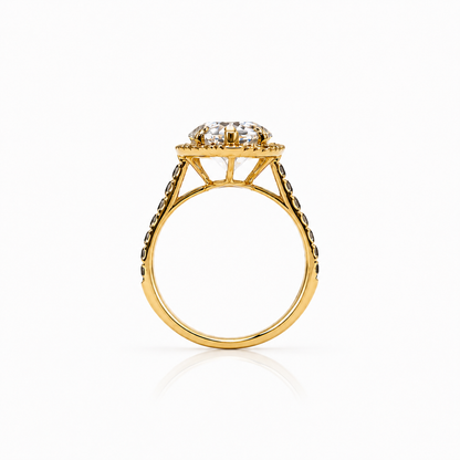 6.21 E VS1 Pair Lab Grown Diamond Engagement Ring 14kt
