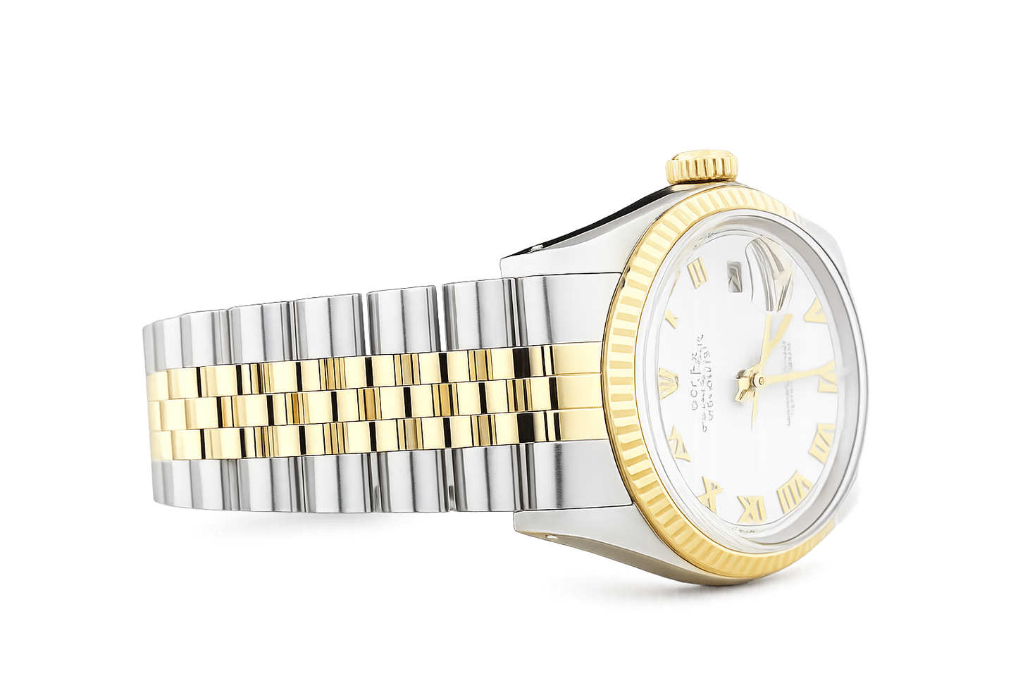 Rolex DateJust | 36MM | White Roman Dial | Two Tone | Jubille Band 16013