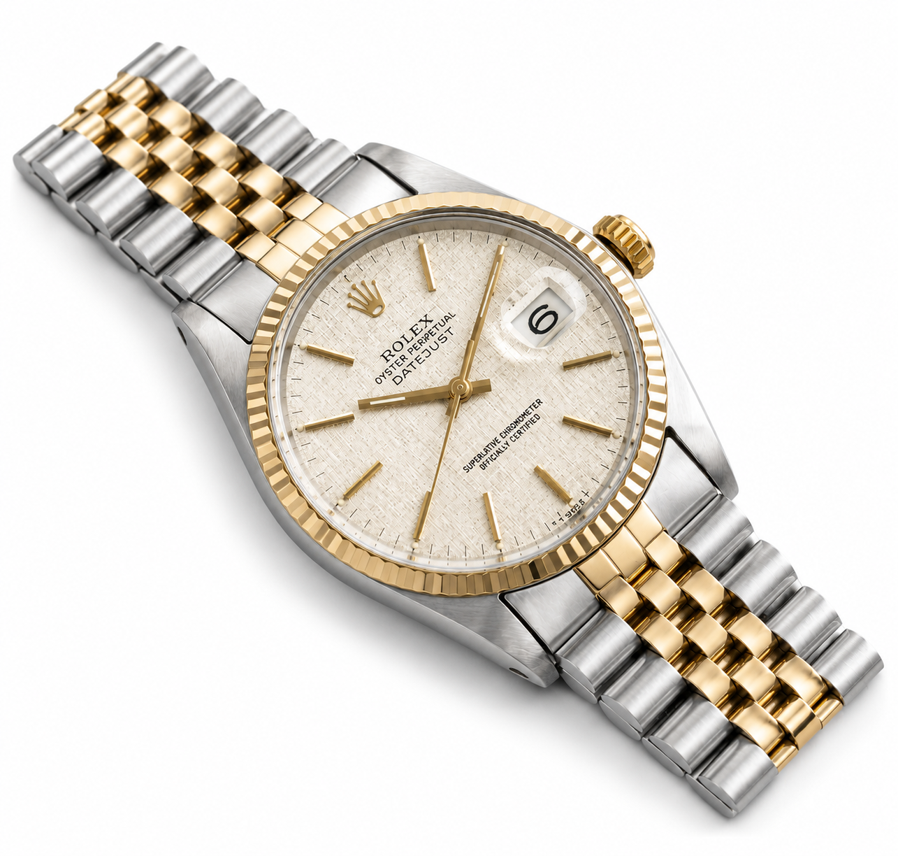 Rolex Datejust 16233 for Men | 36MM | Linen Dial | Two Tone | Jubilee Band