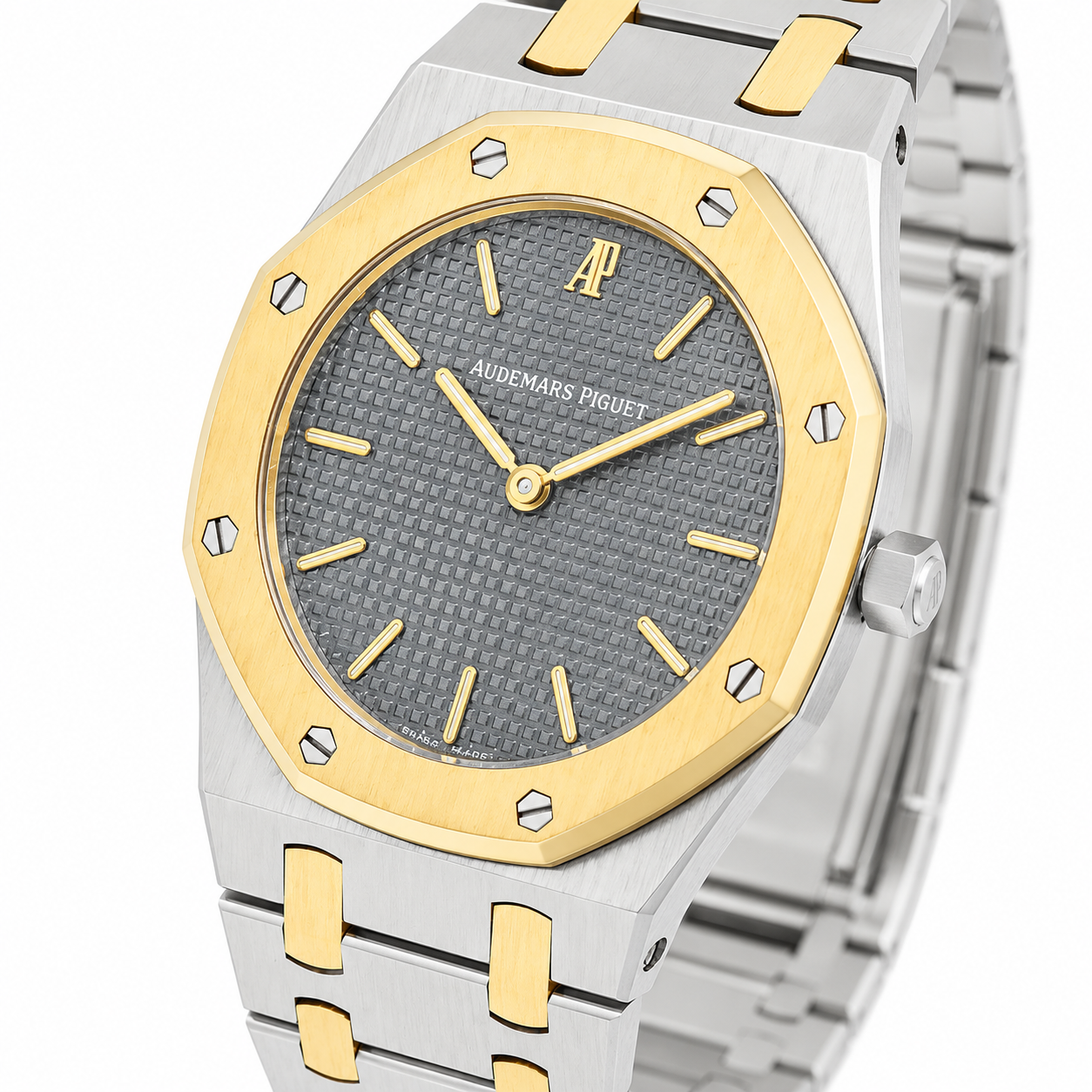 Audemars Piguet Royal Oak 14470SA 33MM Grey Tapisserie Dial With Two Tone Bracelet