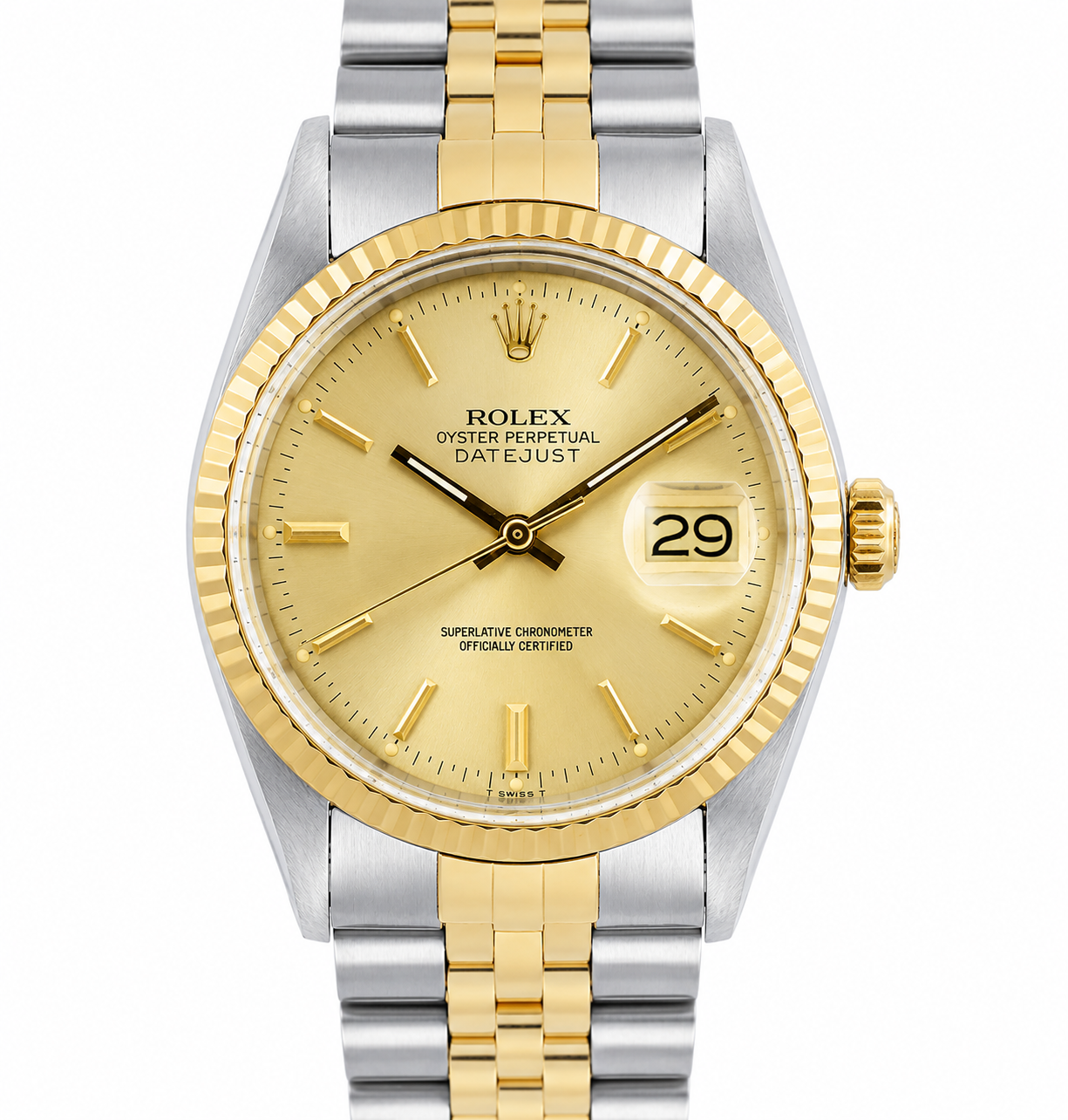 Rolex Datejust Watch 16013 for Men | 36MM| Jubilee Band Champagne Dial