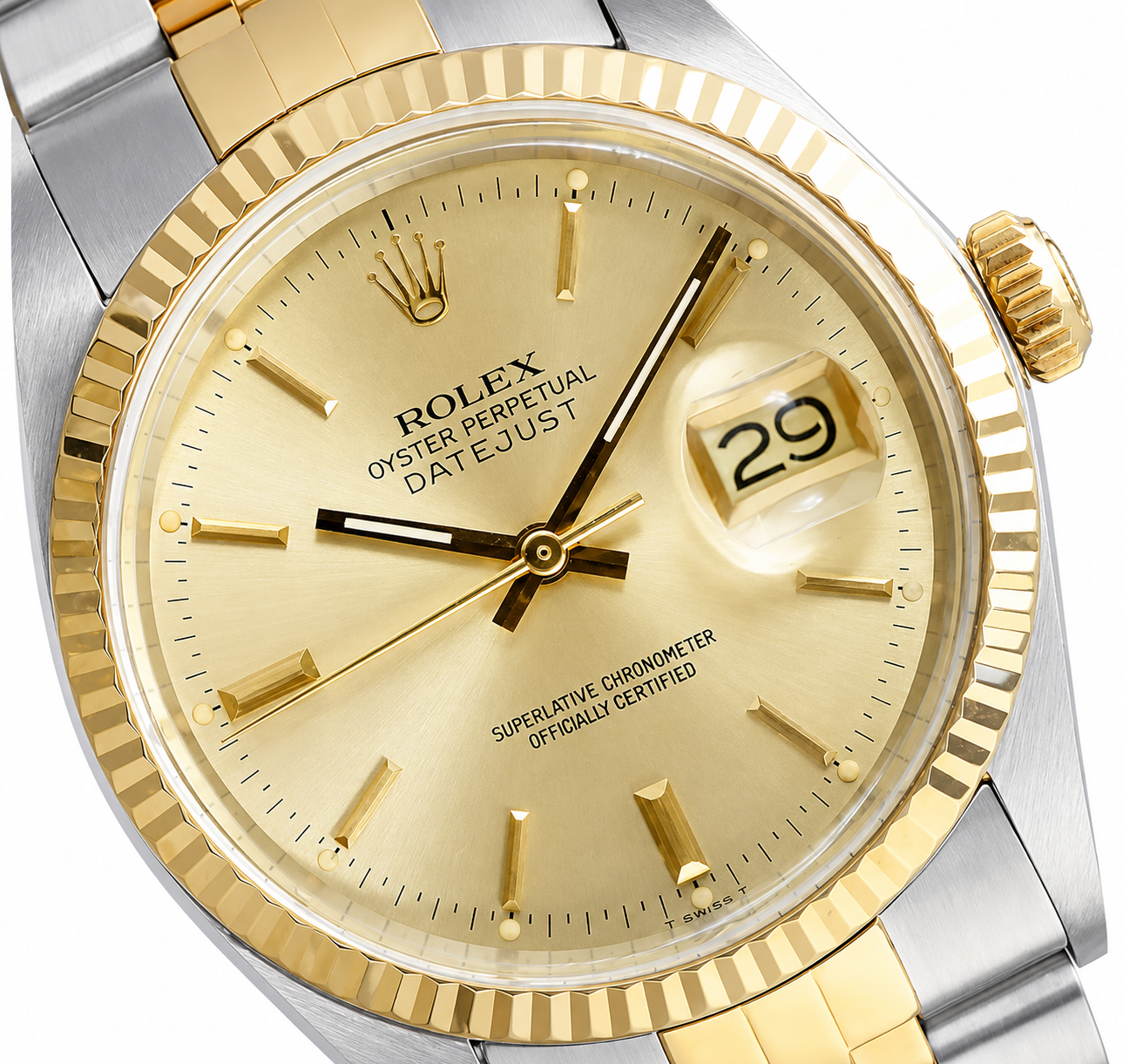 Rolex Datejust Watch 16013 for Men | 36MM| Jubilee Band Champagne Dial