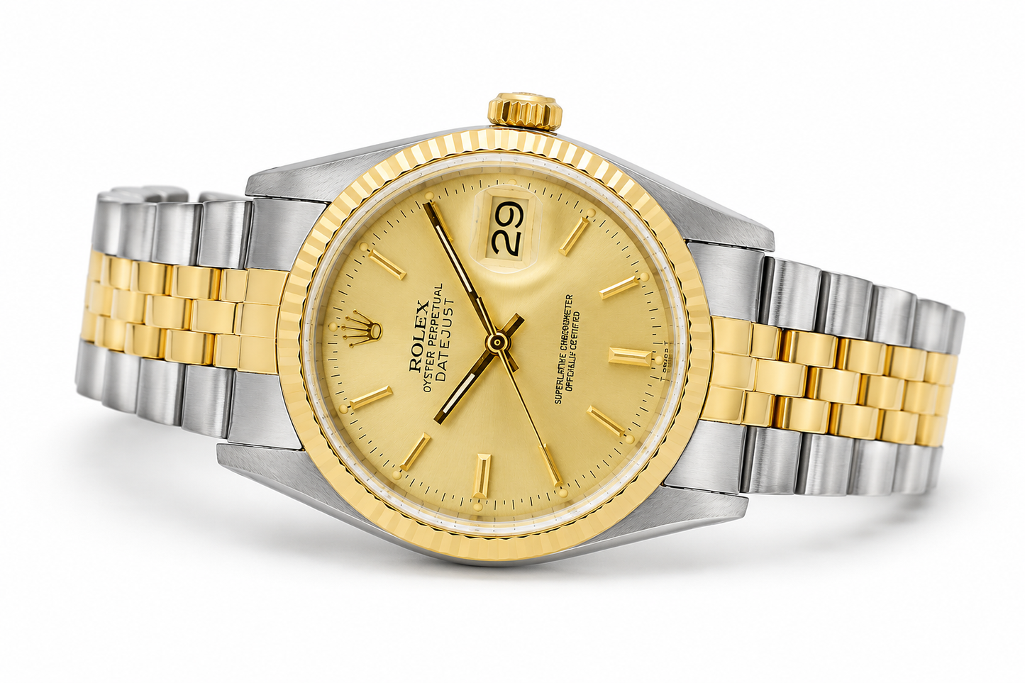 Rolex Datejust Watch 16013 for Men | 36MM| Jubilee Band Champagne Dial