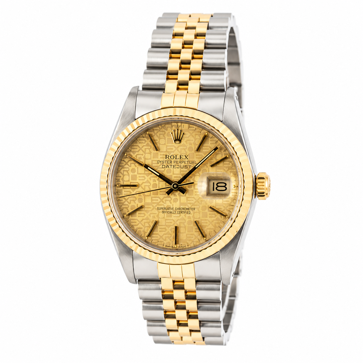 Rolex Datejust 16013 for Men | 36MM | Two Tone | Champagne Jubilee Dial