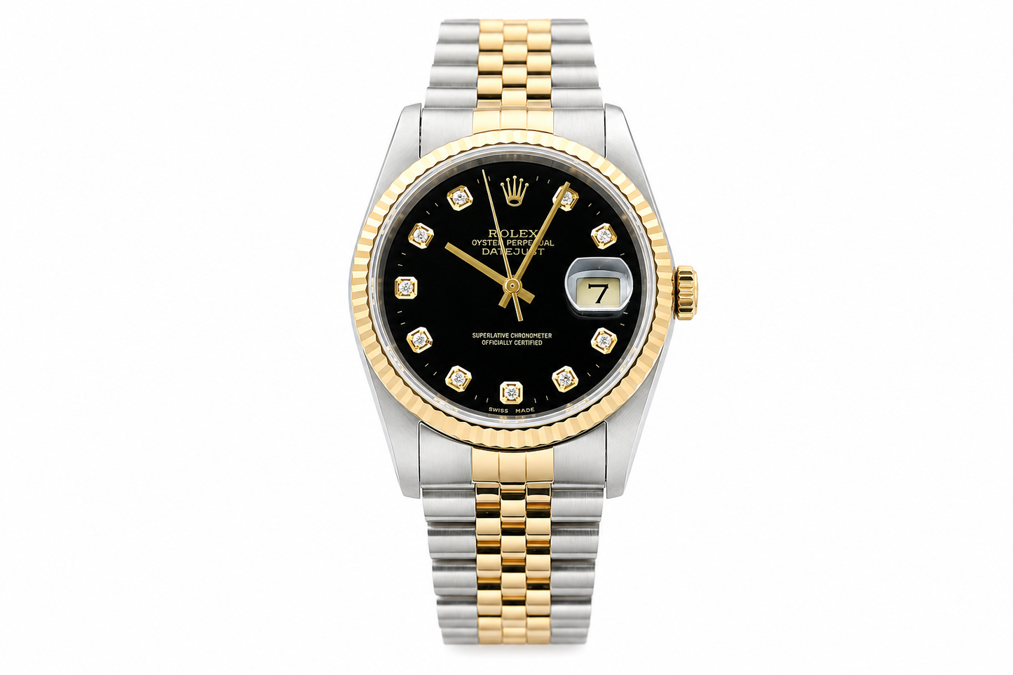Rolex Datejust Watch | 31MM | Black Diamond Dial  | Jubilee Band