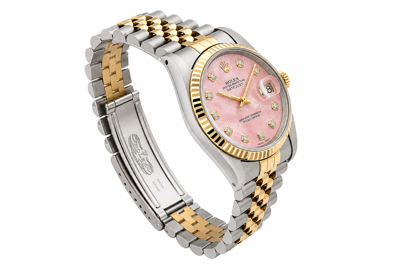 Rolex Datejust Watch | 31MM | Pink Mop Diamond Dial  | Jubilee Band