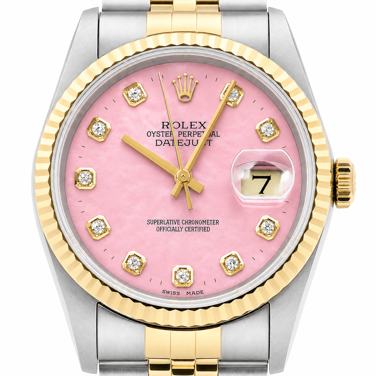 Rolex Datejust Watch | 31MM | Pink Mop Diamond Dial  | Jubilee Band