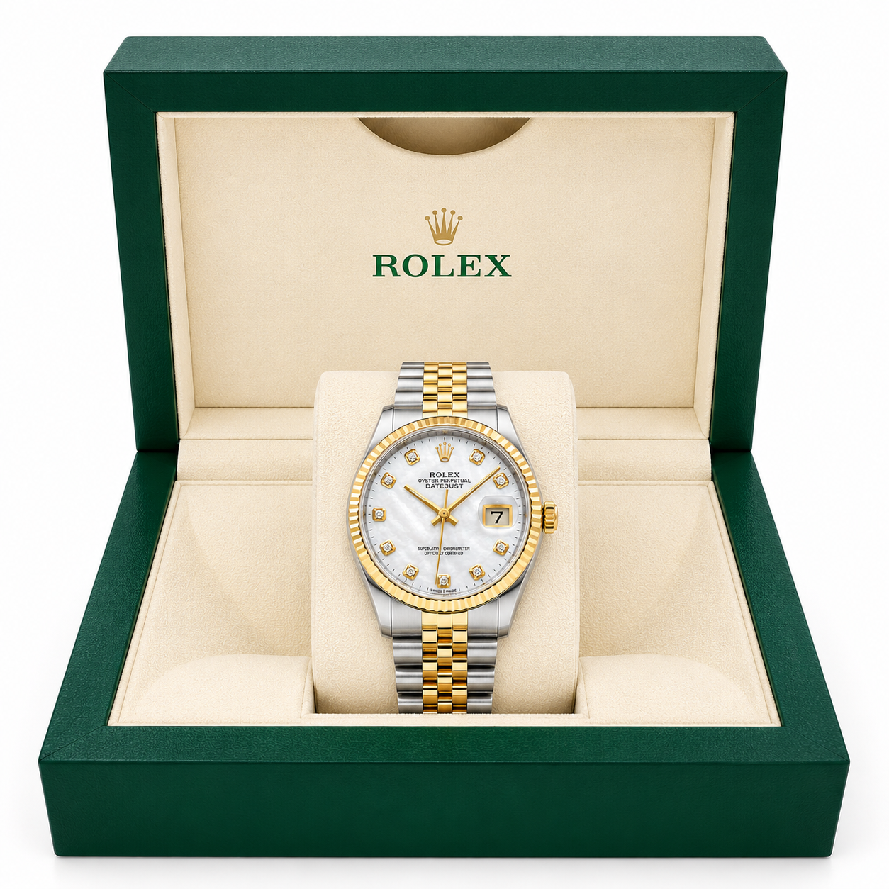Rolex Datejust Watch | 31MM | White Mop Diamond Dial  | Jubilee Band