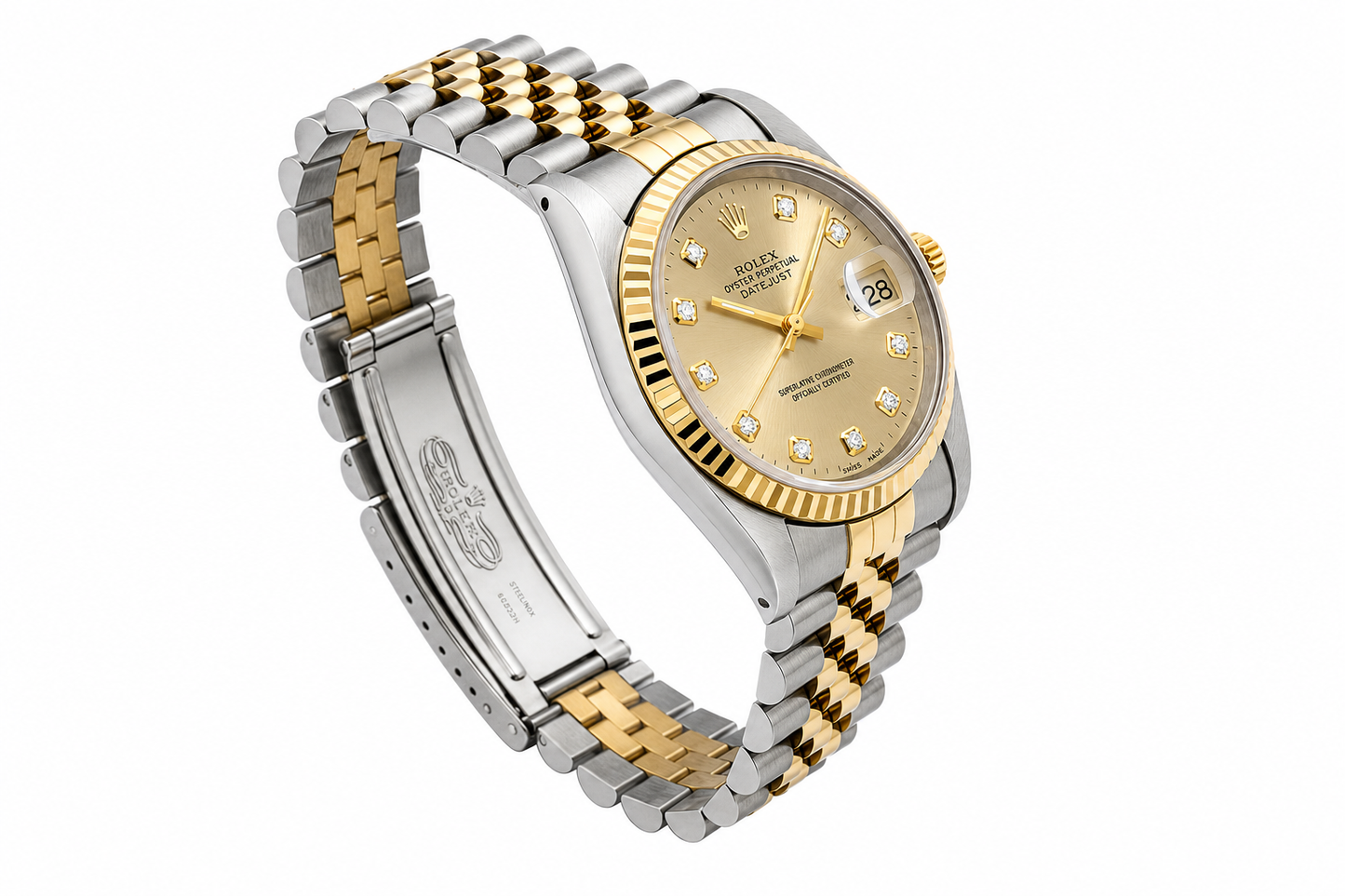 Rolex Datejust Watch | 31MM | Champagne Diamond Dial  | Jubilee Band
