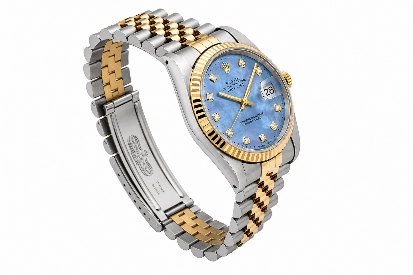 Rolex Datejust Watch | 31MM | Blue Mop Diamond Dial  | Jubilee Band