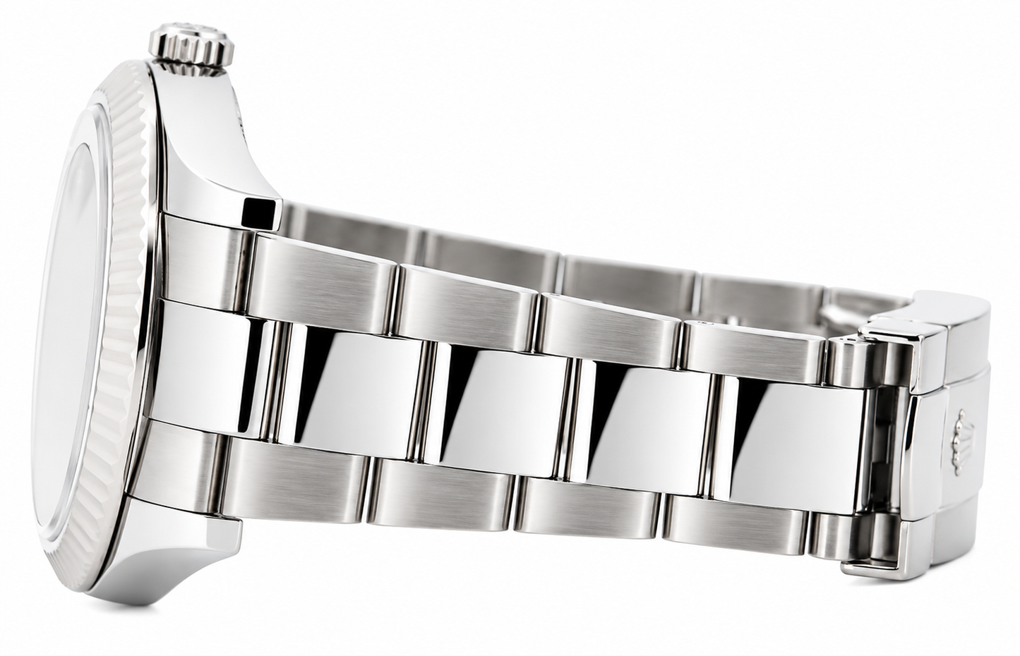 Rolex 41mm Datejust II Stainless Steel 116334 | Black Index | Fluted Bezel | Stainless Steel Oyster Bracelet