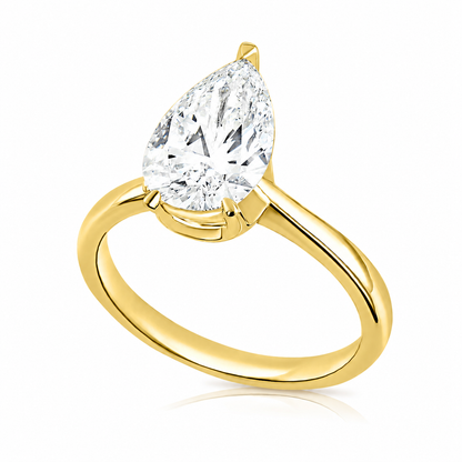2.54CT E VS1 Pair Lab Grown Diamond Engagement Ring 14kt