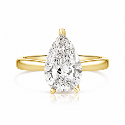 2.54CT E VS1 Pair Lab Grown Diamond Engagement Ring 14kt