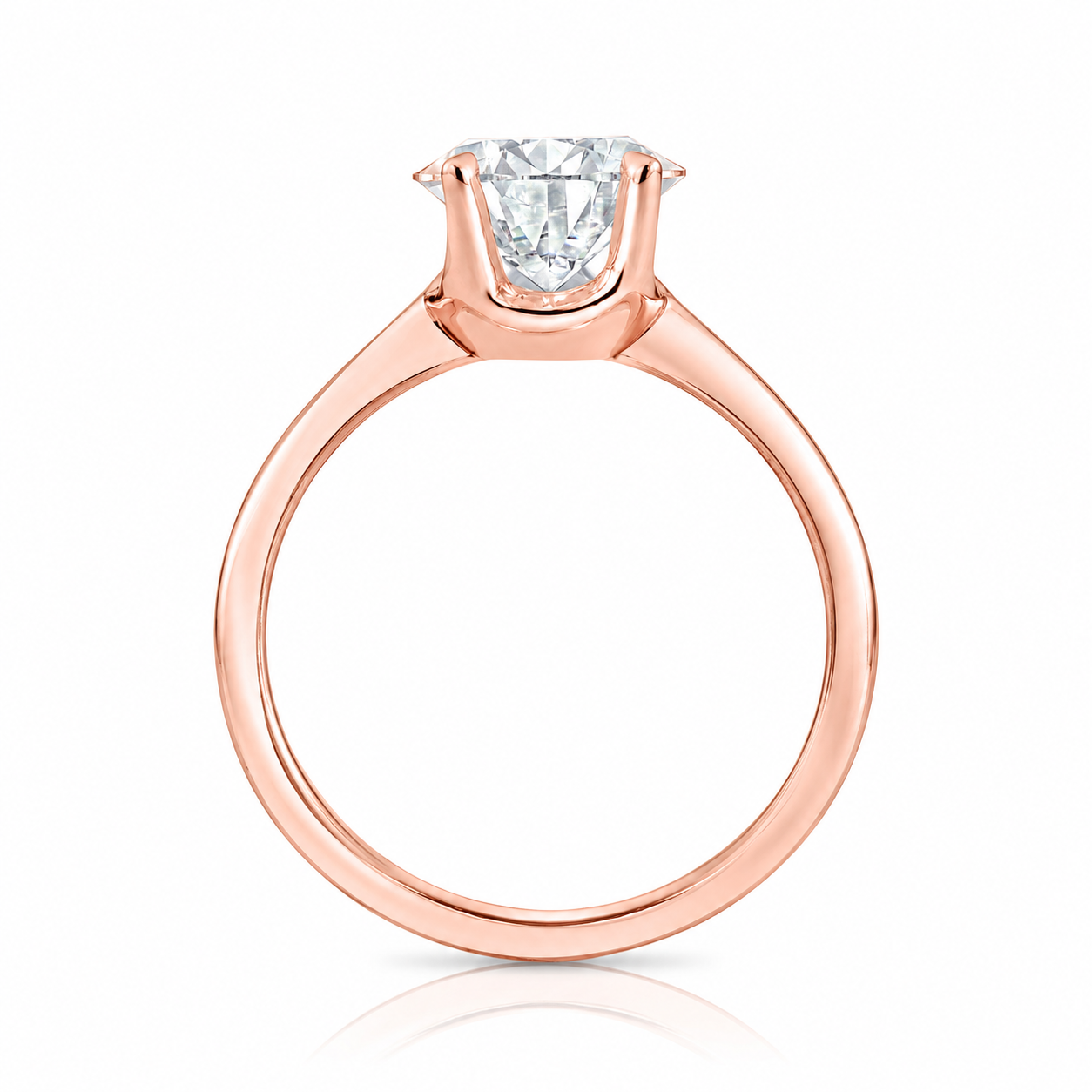 2.54CT E VS1 Pair Lab Grown Diamond Engagement Ring 14kt