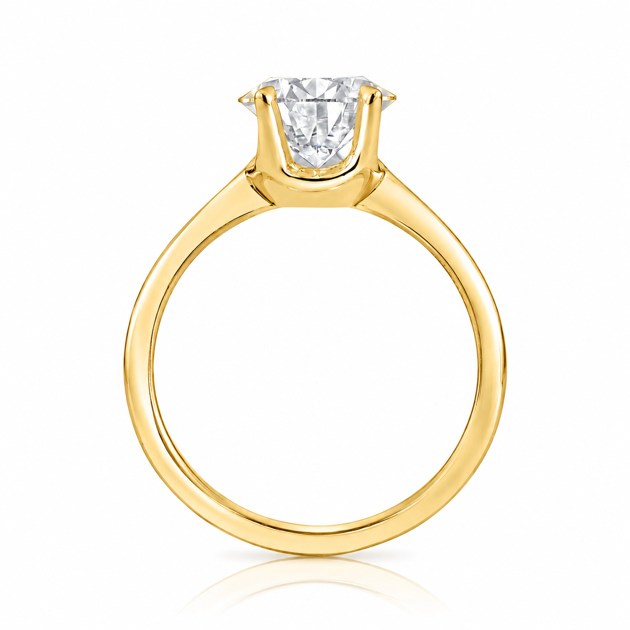2.54CT E VS1 Pair Lab Grown Diamond Engagement Ring 14kt