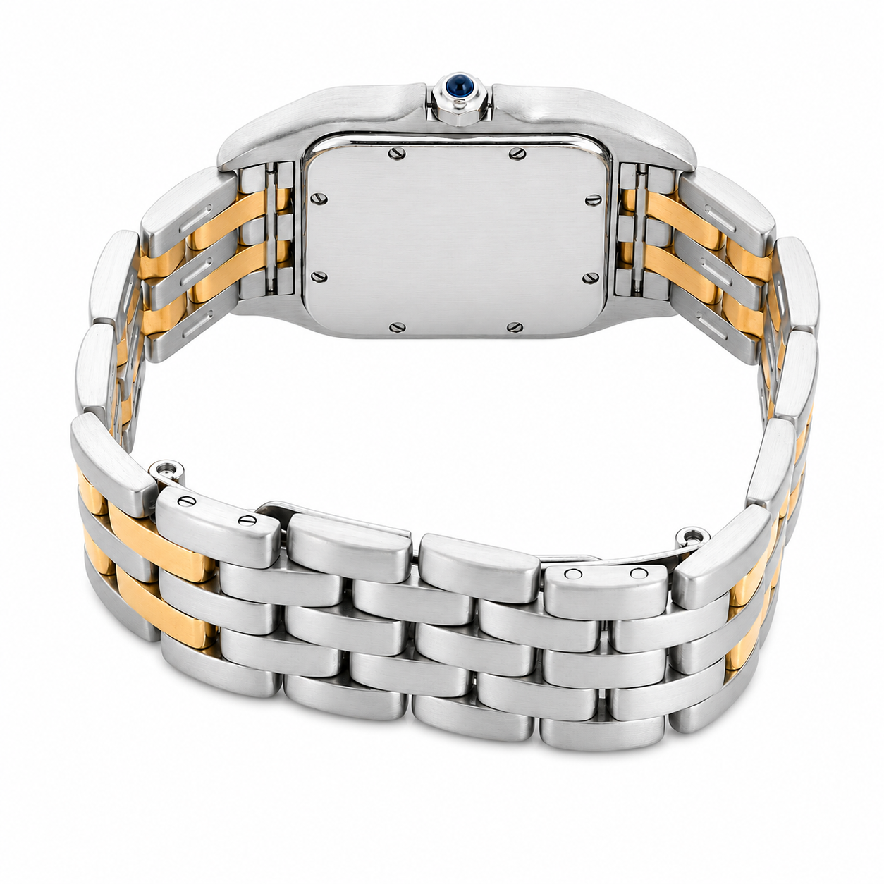 Cartier 2-Row W25028B6 Midsize Panther 2-Tone Steel & Gold Watch
