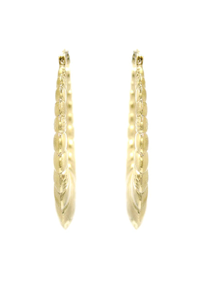 10K Womens Gold Hoop Earrings | Customizable Size