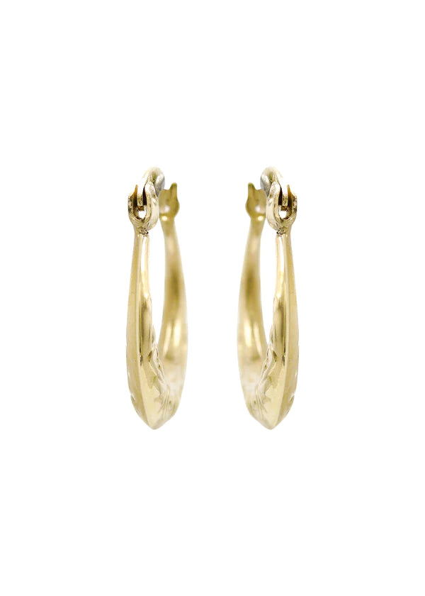 10K Womens Gold Hoop Earrings | 3MM