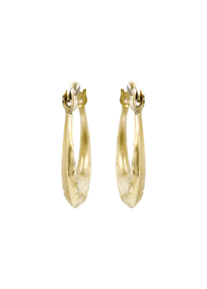 10K Womens Gold Hoop Earrings | 3MM