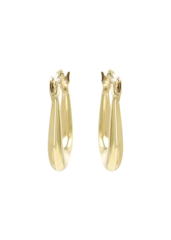 10K Womens Gold Hoop Earrings | 3MM