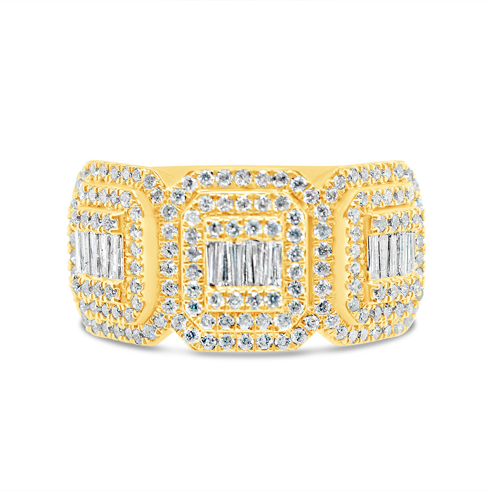 Mens Gold Diamond Ring | 14K | 1.68 CTW