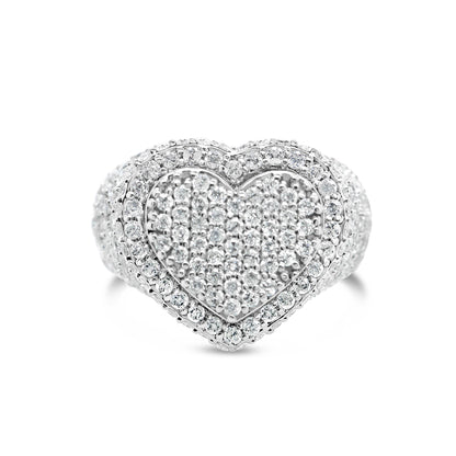 Gold Diamond Heart Ring | 14K | 2.40 CTW